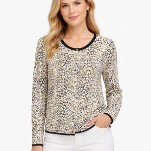 Lands' End Cardigan XL Supima Cotton V-Neck Buttoned
